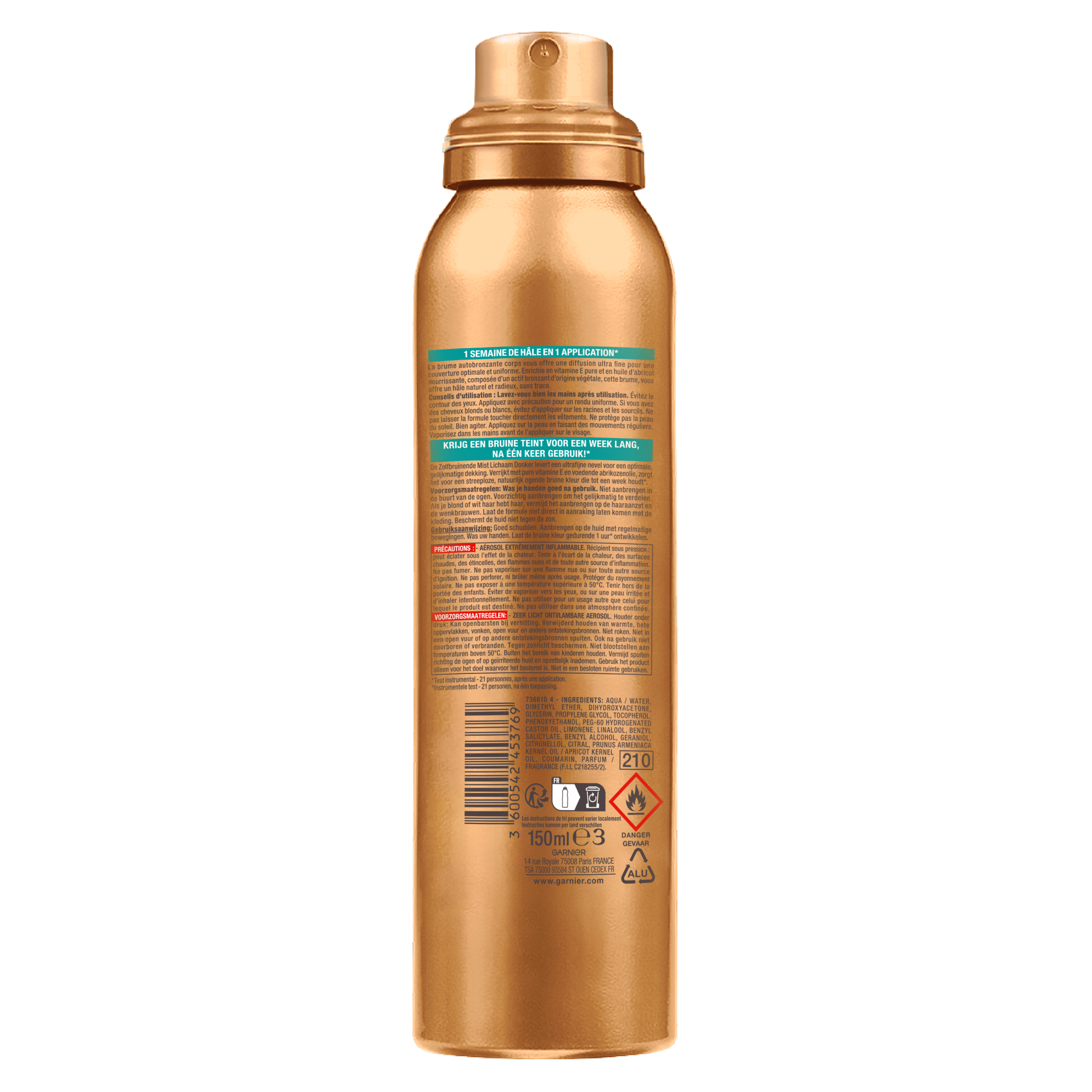 Ambre Solaire Zelfbruinerspray  150 Milliliter