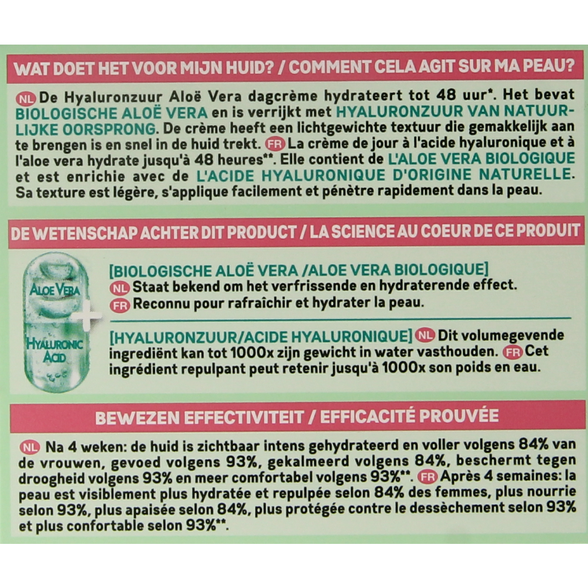 Garnier SkinActive dagcreme hyaluronzuur aloe vera 50.00 Milliliter