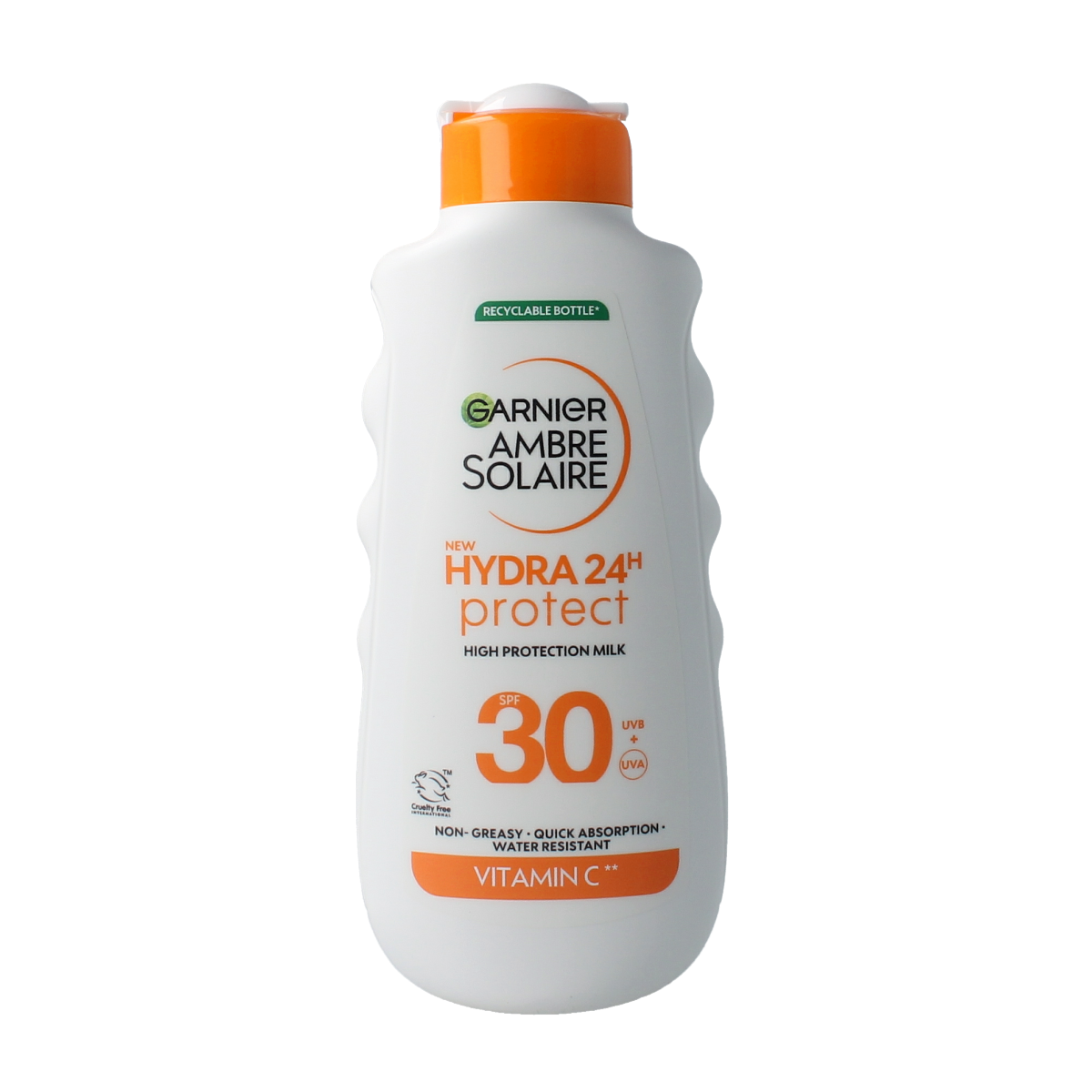 Ambre Solaire Hydraterende zonnebrandmelk SPF30 in 175ml bottle, showing the moisturizing sunscreen product.
