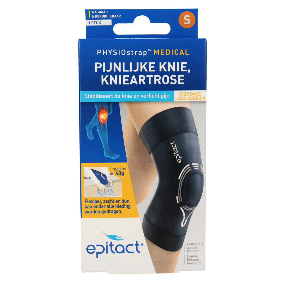 Epitact Knie medical maat S 35-38 1.00 Stuks