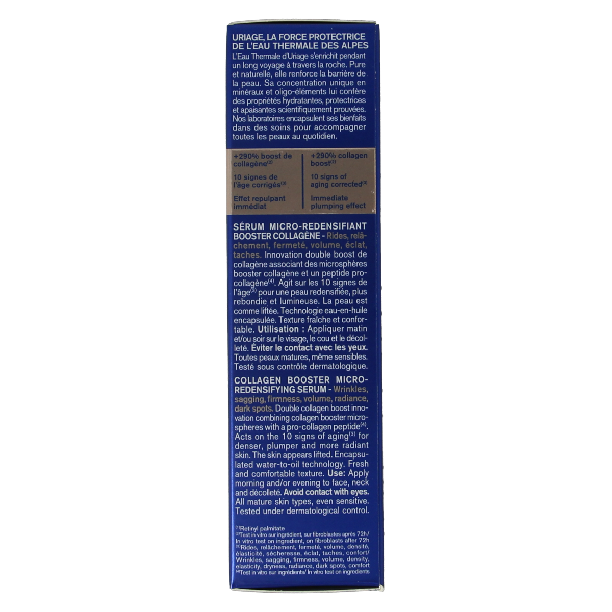 Uriage Age Absolu CollagenBooster facial serum in 30ml bottle, designed for anti-aging skincare and collagen boosting.