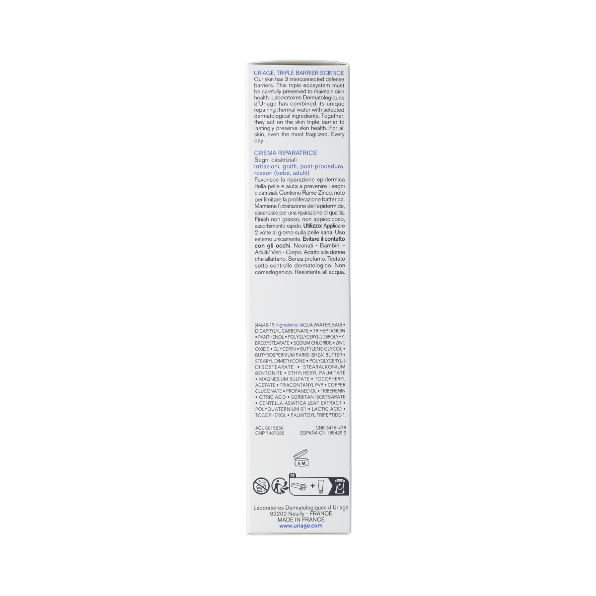 Uriage BARIEDERM CICA+ HERSTELLENDE CREME 100ML 100.00 Milliliter