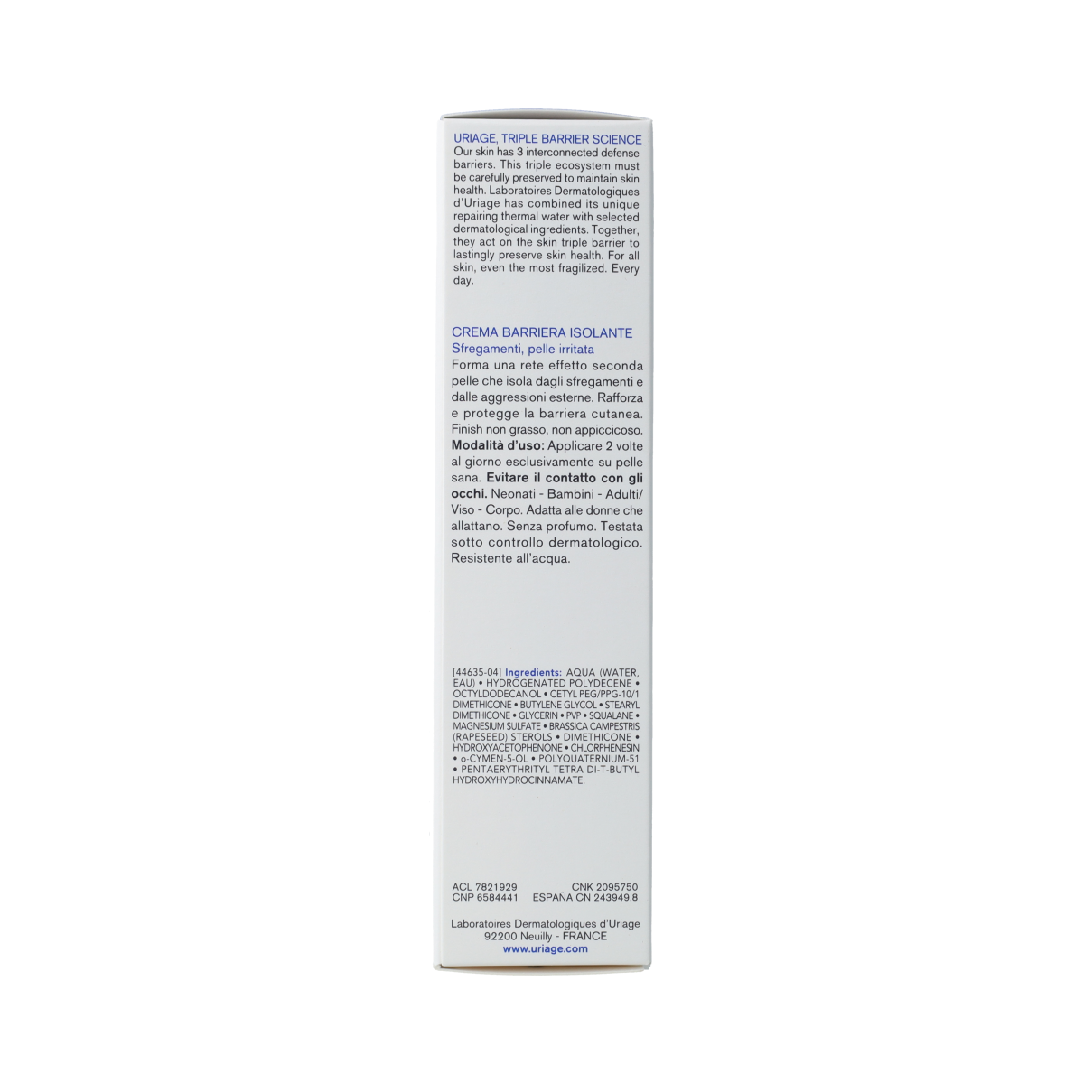 Uriage Bariederm isolerende barriere creme  75.00 Milliliter