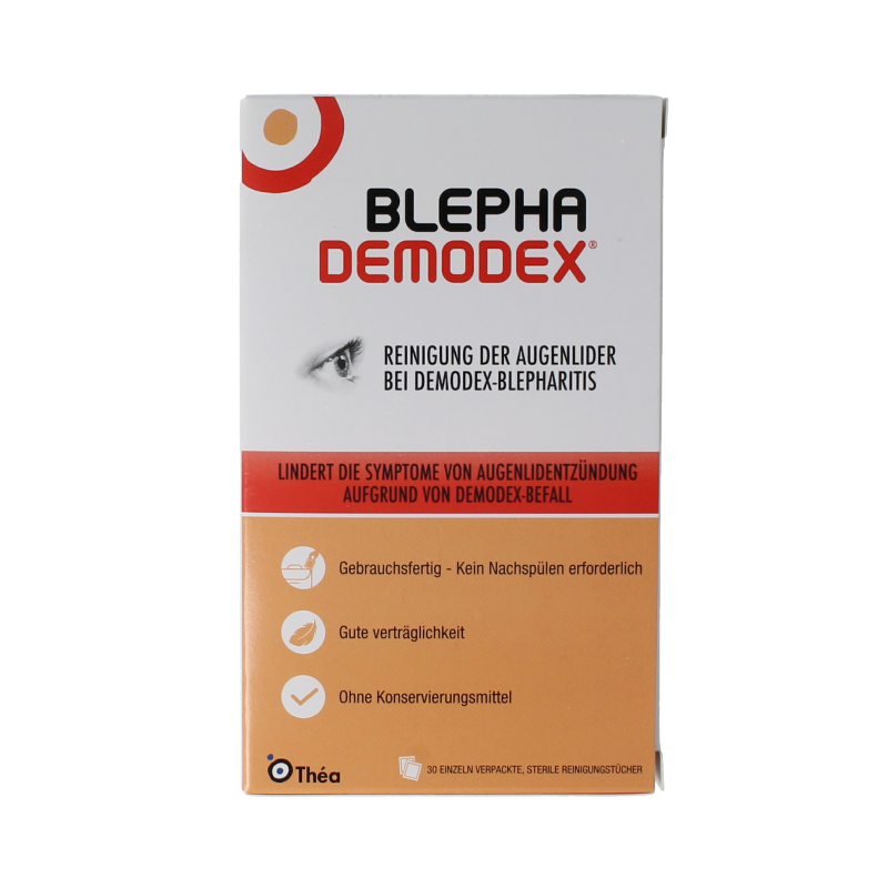 Diversen Blephademodex reinigingstissues 30 Stuks