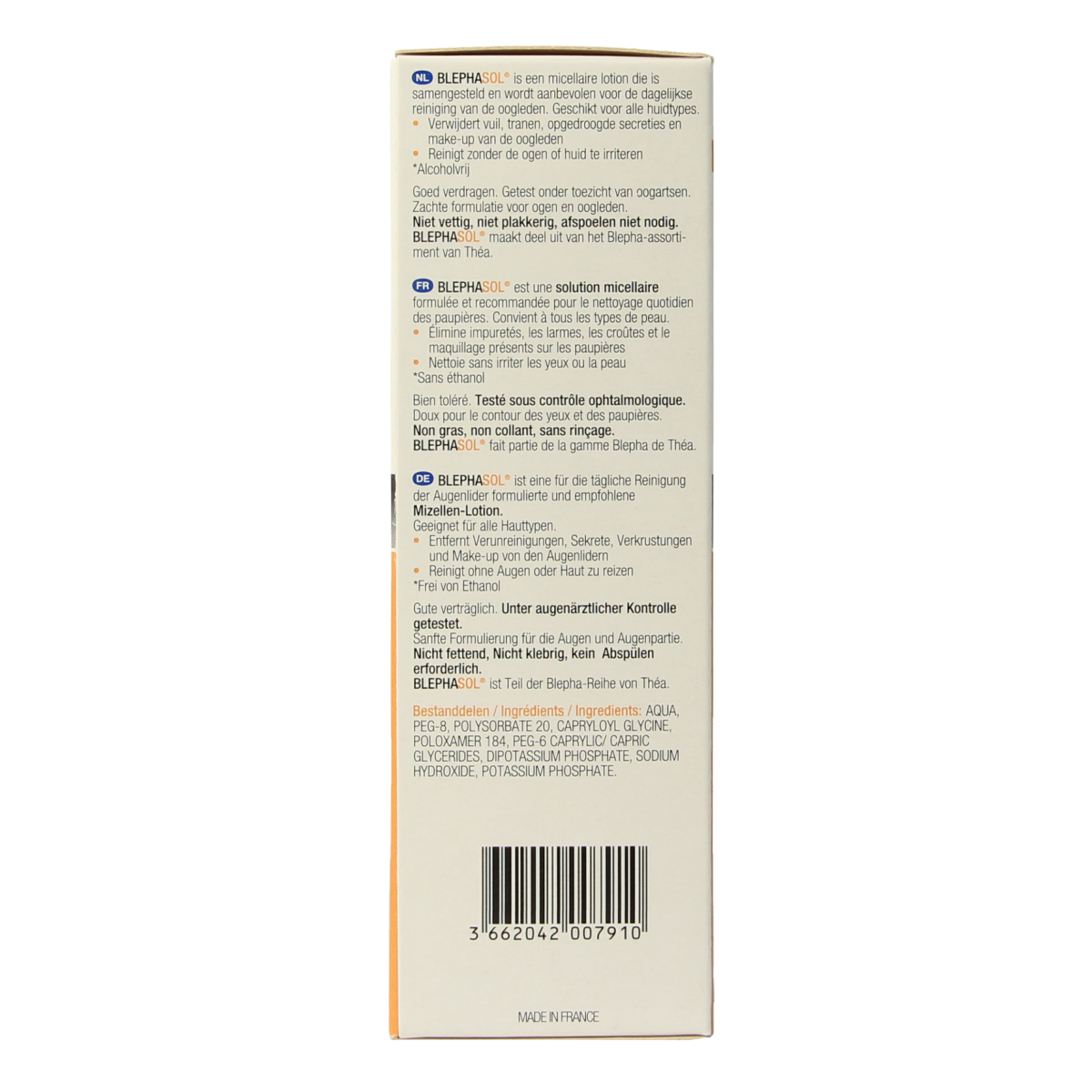 Blephasol Reinigingslotion ooglid 100.00 Milligram