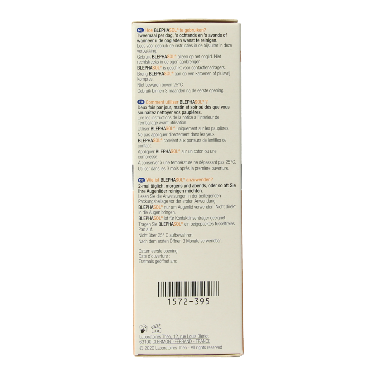 Blephasol Reinigingslotion ooglid 100.00 Milligram