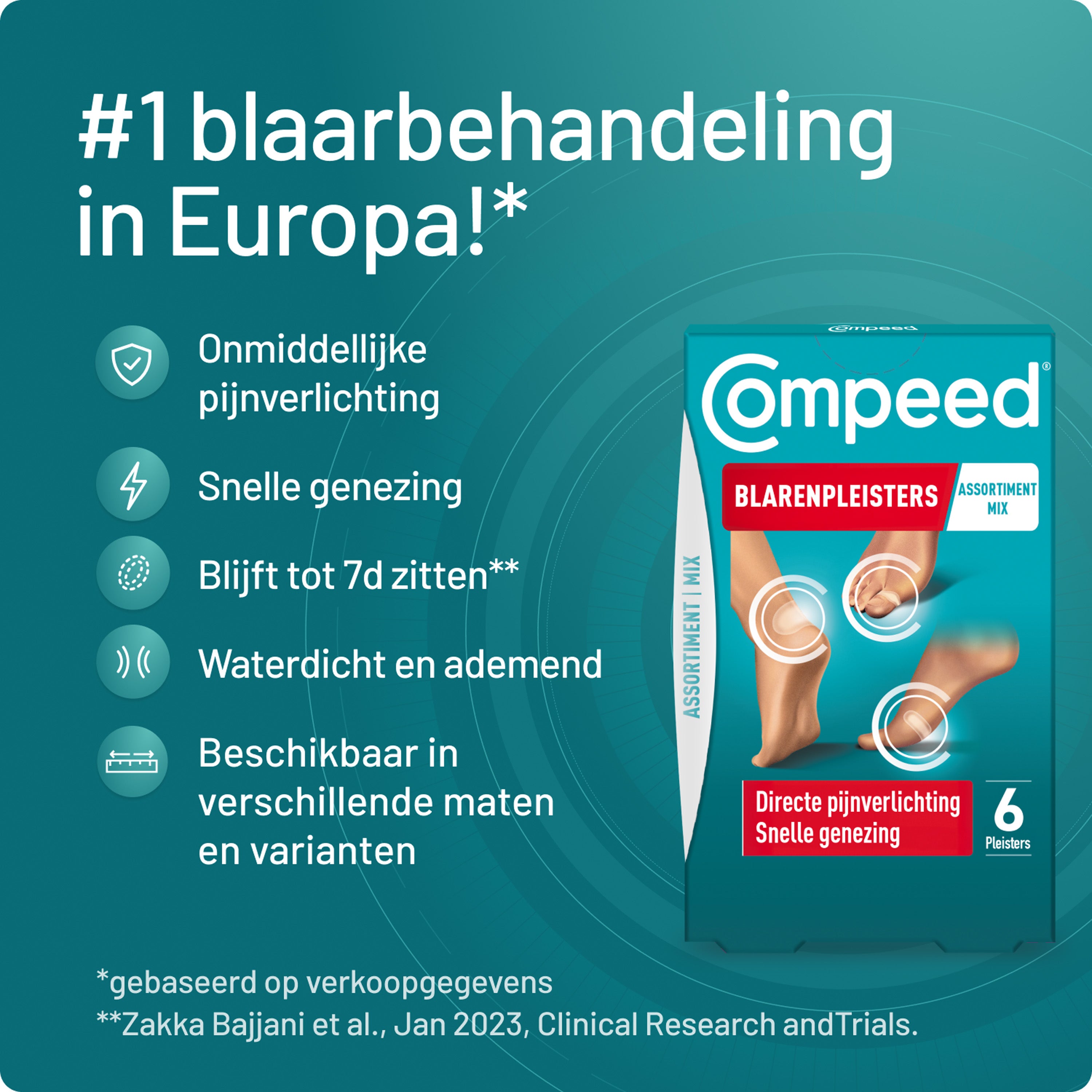 Compeed Blarenpleister mixpack 6.00 Stuks