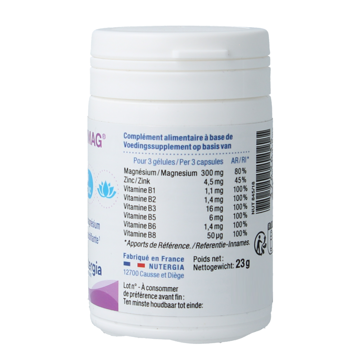 Nutergia Ergymag 45.00 Capsules