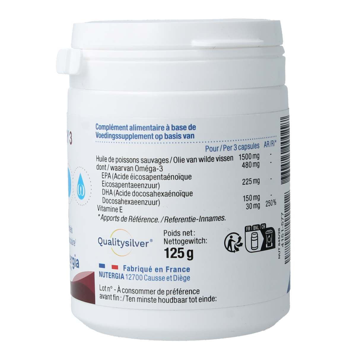 Nutergia Ergy 3 180.00 Capsules
