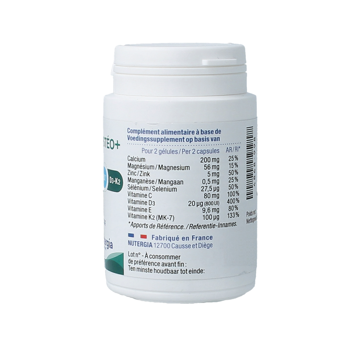 Nutergia Ergyosteo+ 60.00 Capsules
