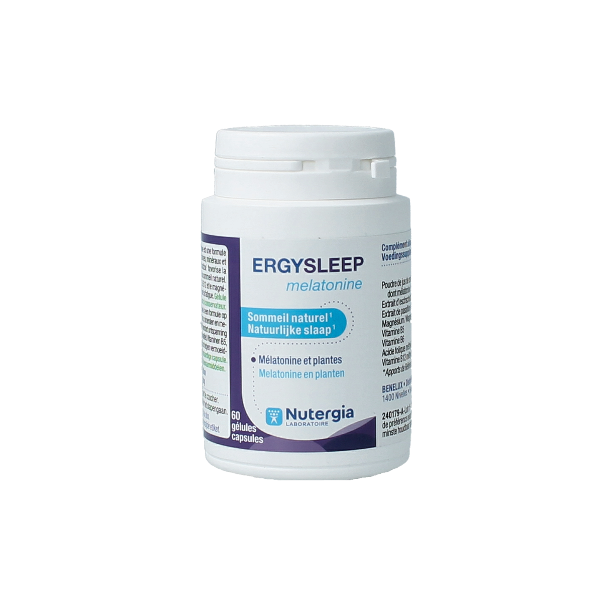 Nutergia Ergysleep melatonine 60.00 Capsules
