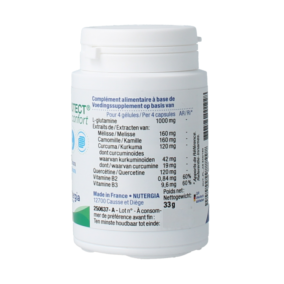 Nutergia Ergyprotect confort 60.00 Capsules