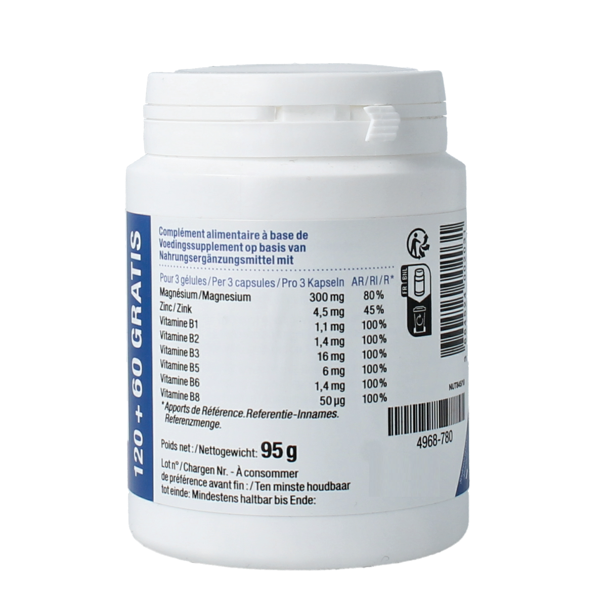 Nutergia Ergymag 120 + 60 promo 180.00 Capsules