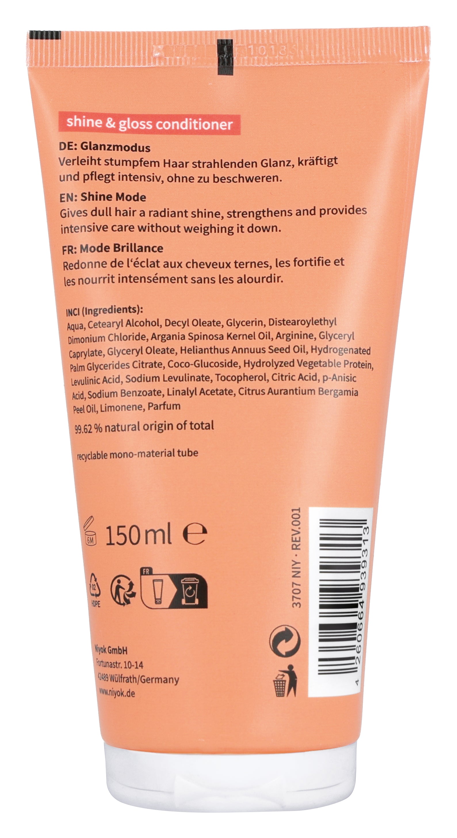 Niyok conditioner Shine & Gloss 150.00 Milliliter