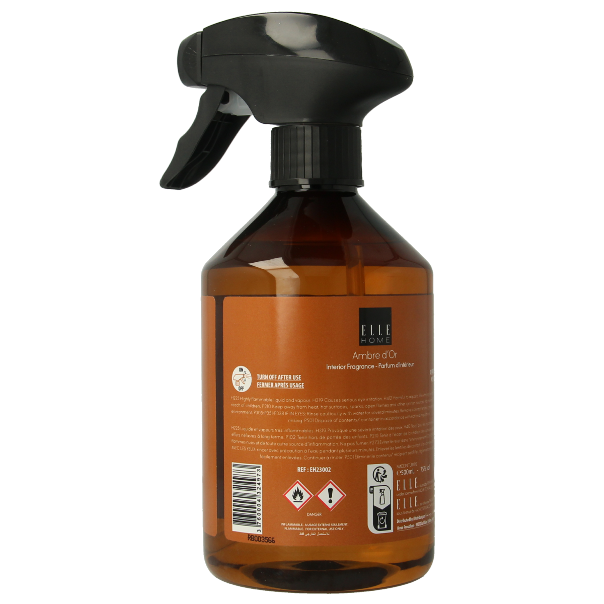 Elle Home Ambre d'or interior spray 500.00 Milliliter