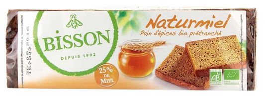 Bisson Naturmiel honingkoek bio 300.00 Gram