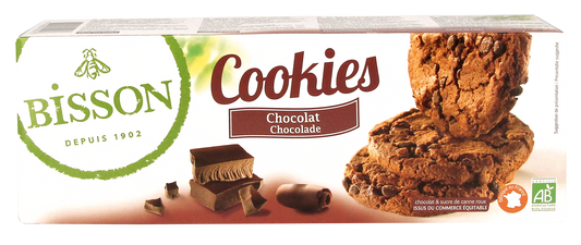 Bisson Chocolade cookies met stukjes pure chocola bio 200.00 Gram