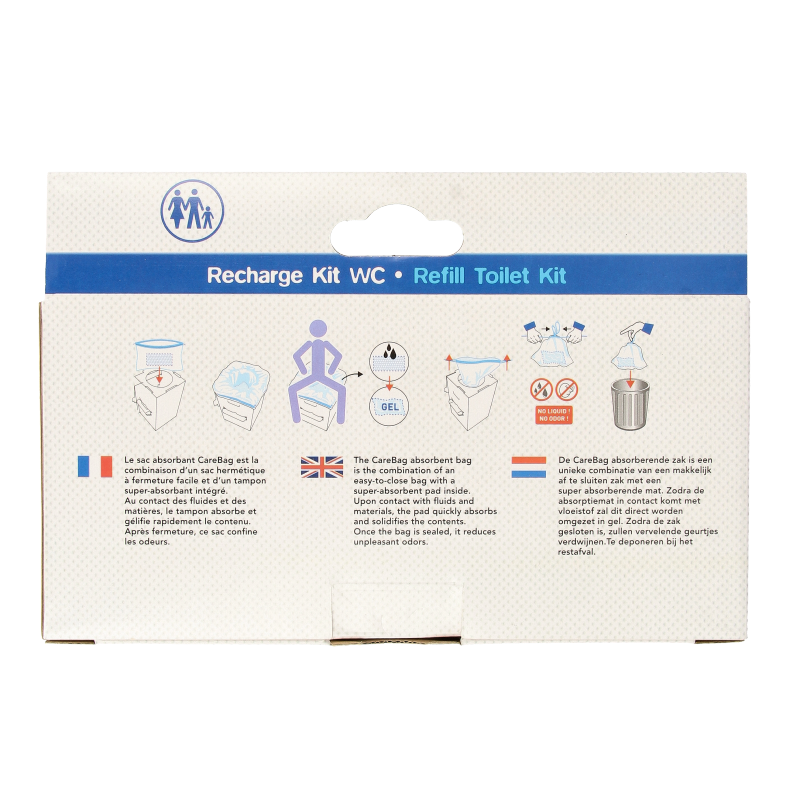 CareBag Meeneemtoilet navulzak 12 Stuks
