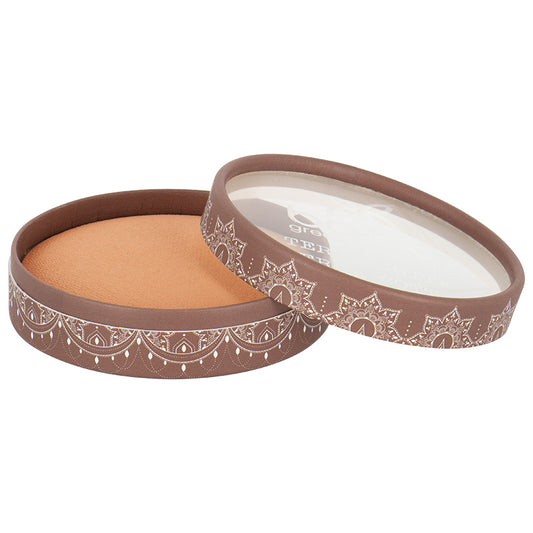 Boho Green Makeup bronze powder Terre d Gasc 03 in 9g, boho makeup product with a natural bronzing compact and earthy tones.