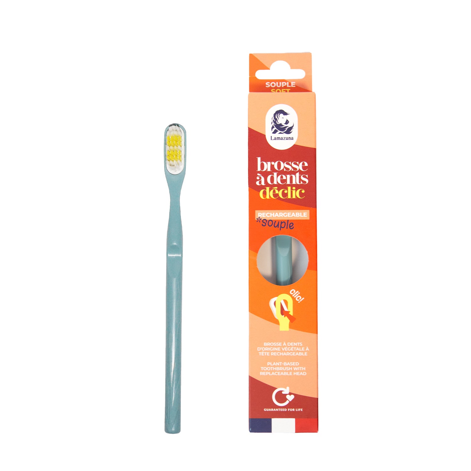 Lamazuna Toothbrush soft storm blue 1.00 Stuks