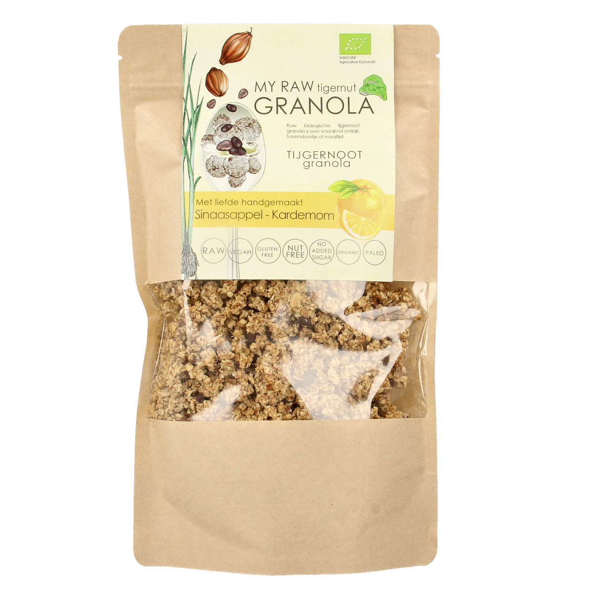 Vitiv Tijgernoot granola sinas kardemom bio 230.00 Gram