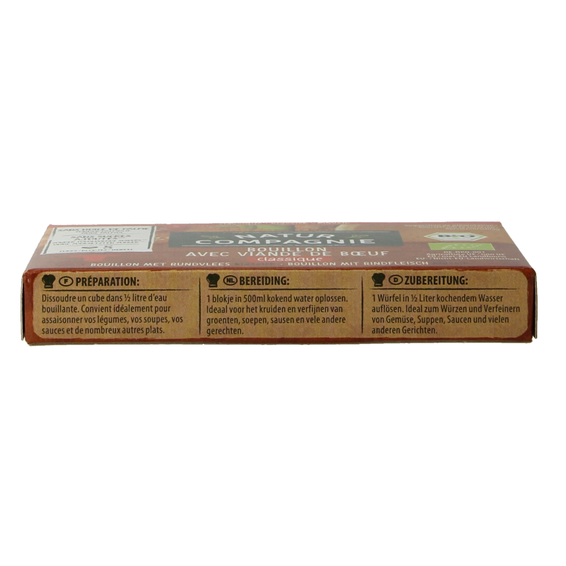 Natur Compagnie Rundvleesbouillon blokjes bio 8 Stuks