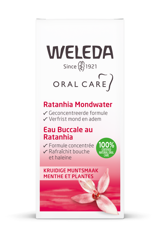 Weleda Oral care ratanhia mondwater 50.00 Milliliter