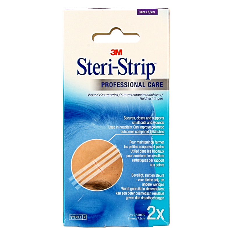 3M Steristrips 3mm x 75mm 2x5 strips 2 Stuks