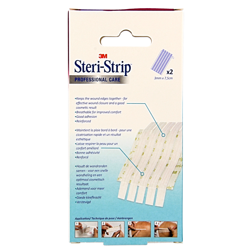 3M Steristrips 3mm x 75mm 2x5 strips 2 Stuks