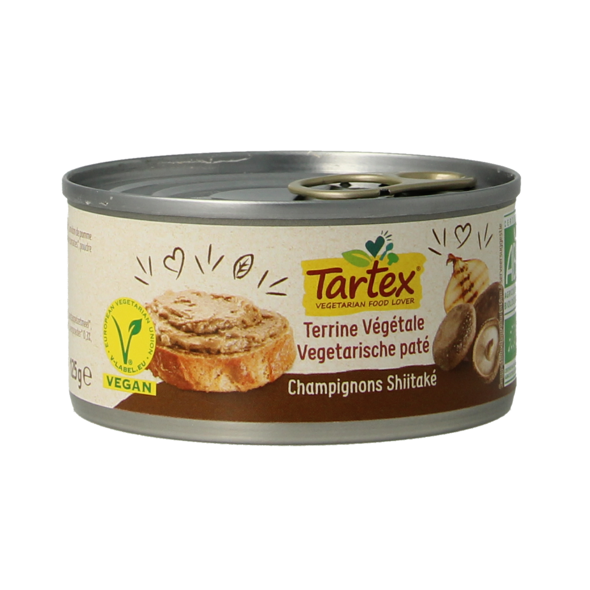 Tartex Pate champignon bio 125.00 Gram