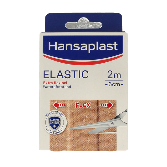 Hansaplast Elastic 2m x 6cm waterafstotend 1.00 Stuks