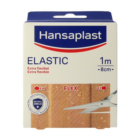 Hansaplast Elastic 1m x 8cm 1.00 Stuks