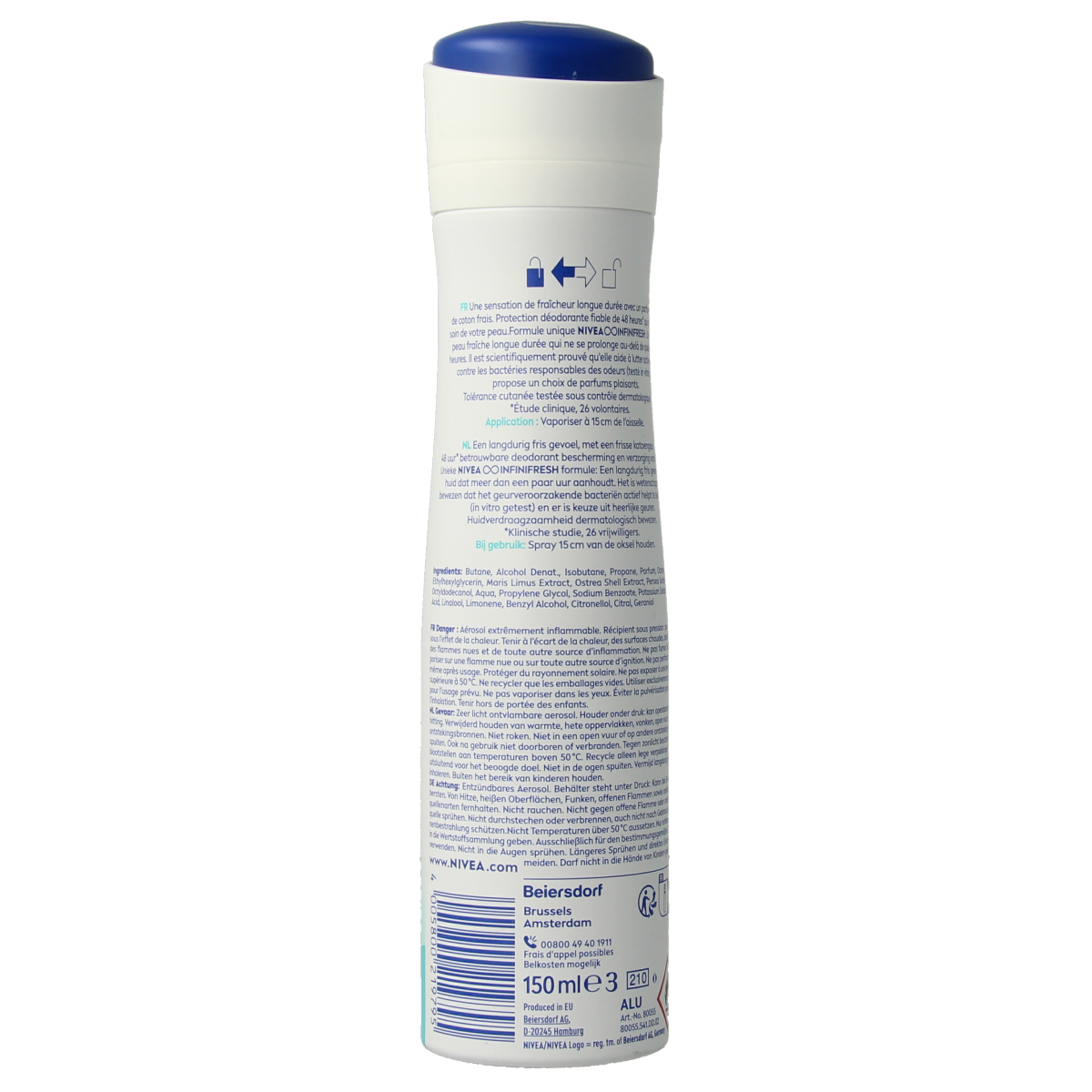 Nivea Deodorant fresh comfort spray 150.00 Milliliter
