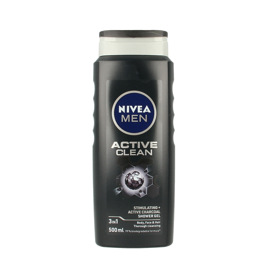Nivea Men active clean douchegel 500.00 Milliliter