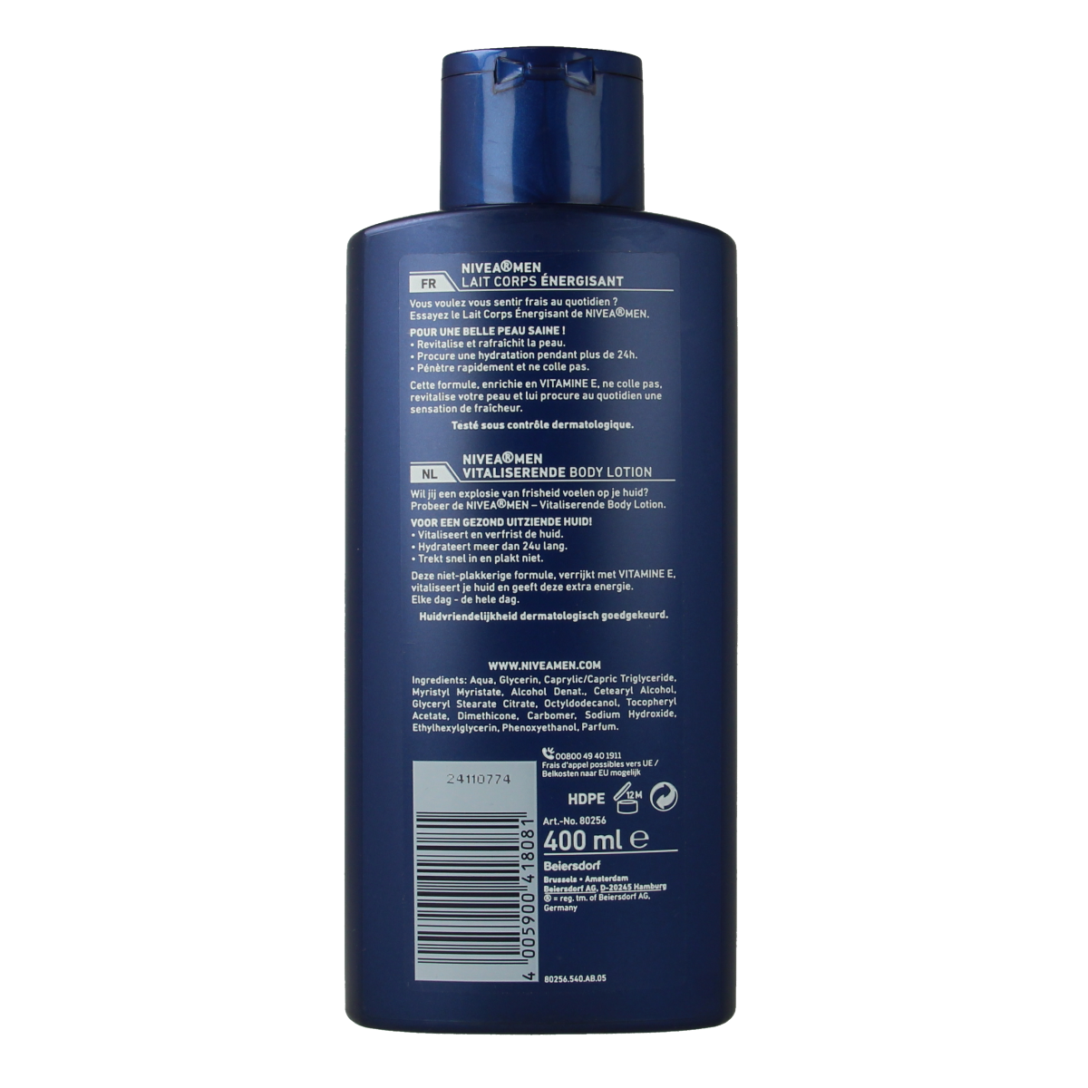 Nivea Men bodylotion revitaliserend / hydraterend 400.00 Milliliter