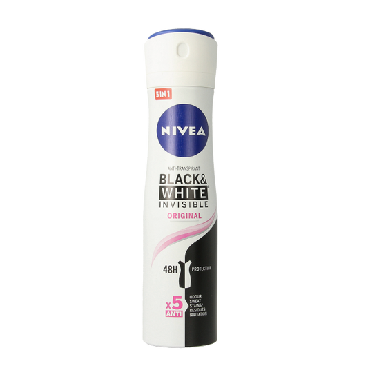 Nivea Deodorant invisible black & white spray original 150 Milliliter