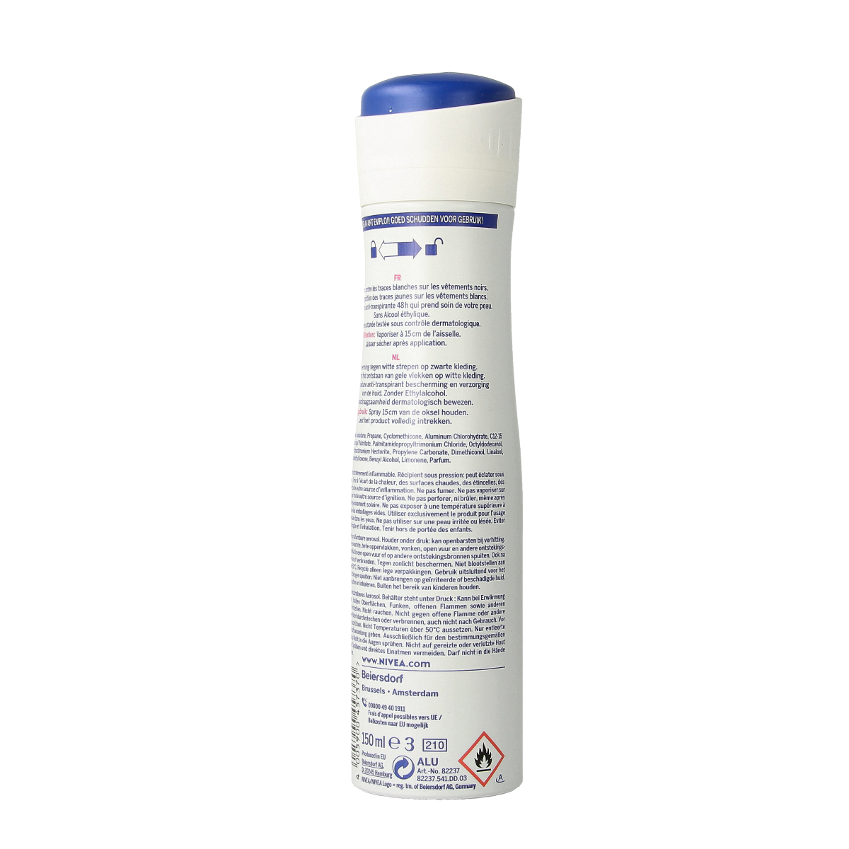 Nivea Deodorant invisible black & white spray original 150.00 Milliliter