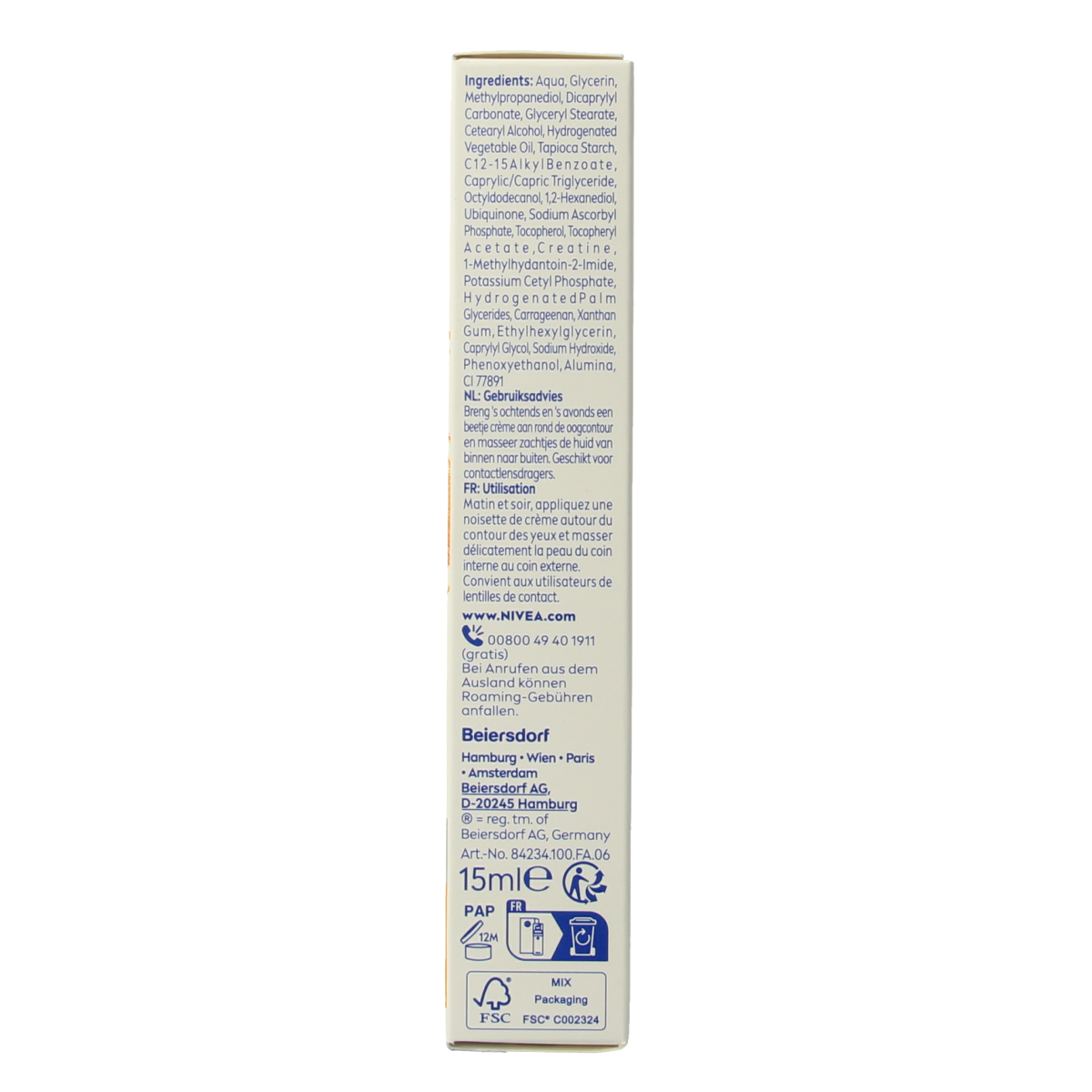 Nivea Oogcontourcreme  Q10 power energy 14.00 Milliliter