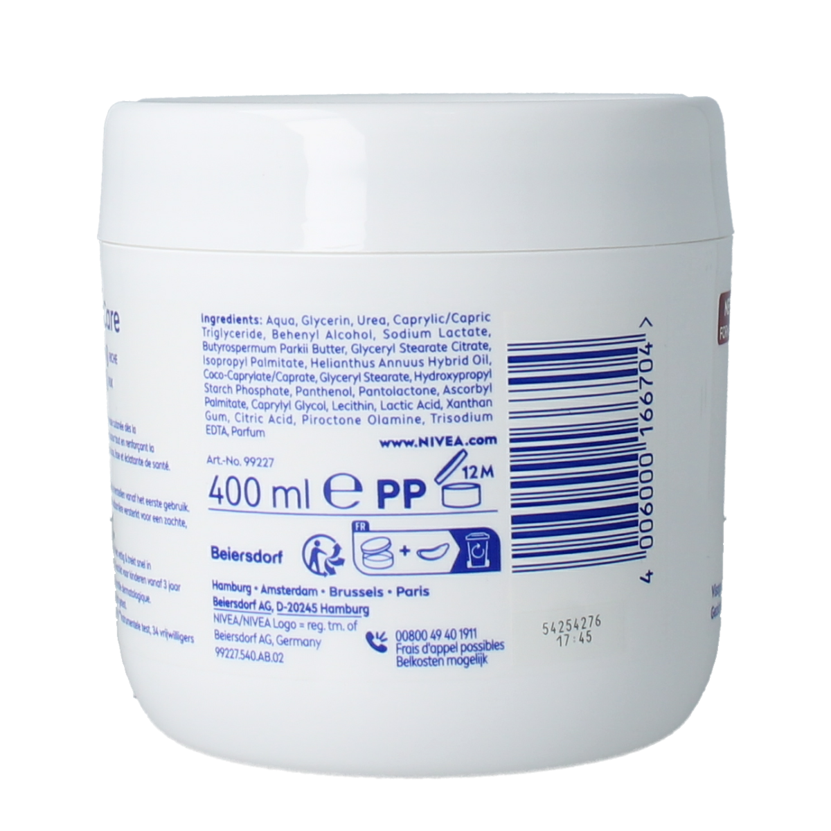 Nivea Body repair & care urea creme 400.00 Milliliter