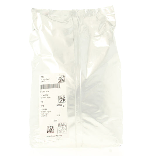 Bag of Geels Lentethee in a 1kg package, showcasing the green tea leaves in a clear bag for coffee and tea lovers.