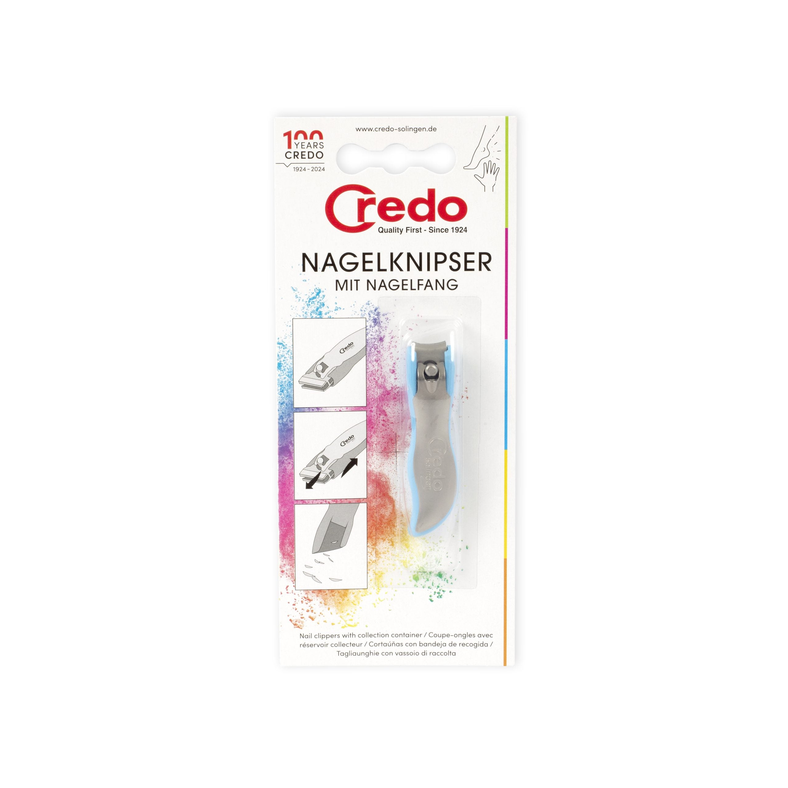 Credo Pop Art nagelknipper met opvang  60mm 1.00 Stuks