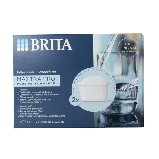 Brita Waterfilterpatroon maxtra pro all-in-1 2-pack 2.00 Stuks