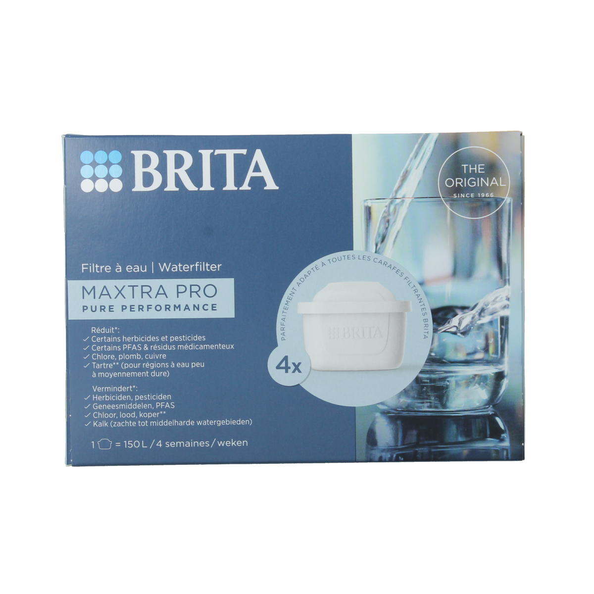 Brita Waterfilterpatroon maxtra pro all-in-1 4-pack 4.00 Stuks