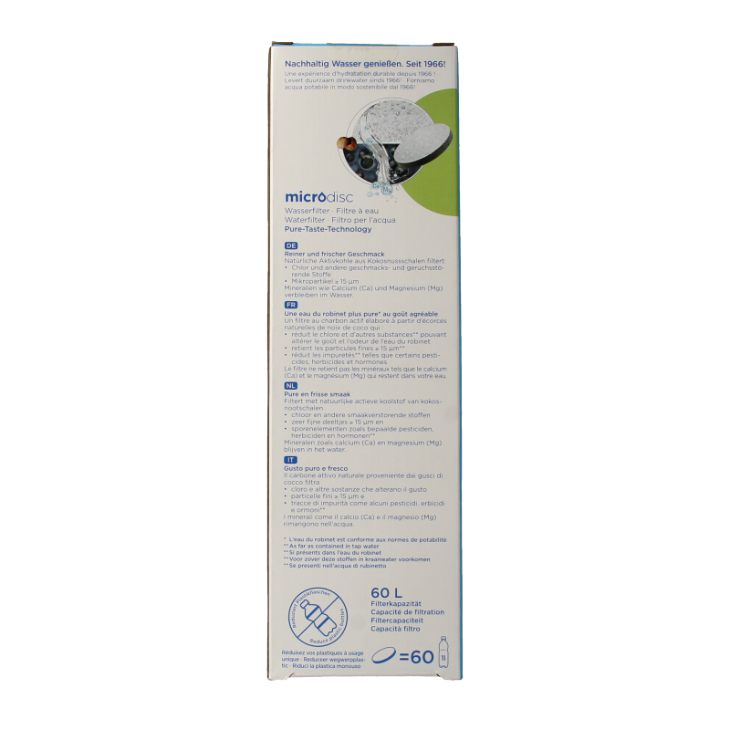 Brita Waterfles vital lichtblauw 1 Stuks