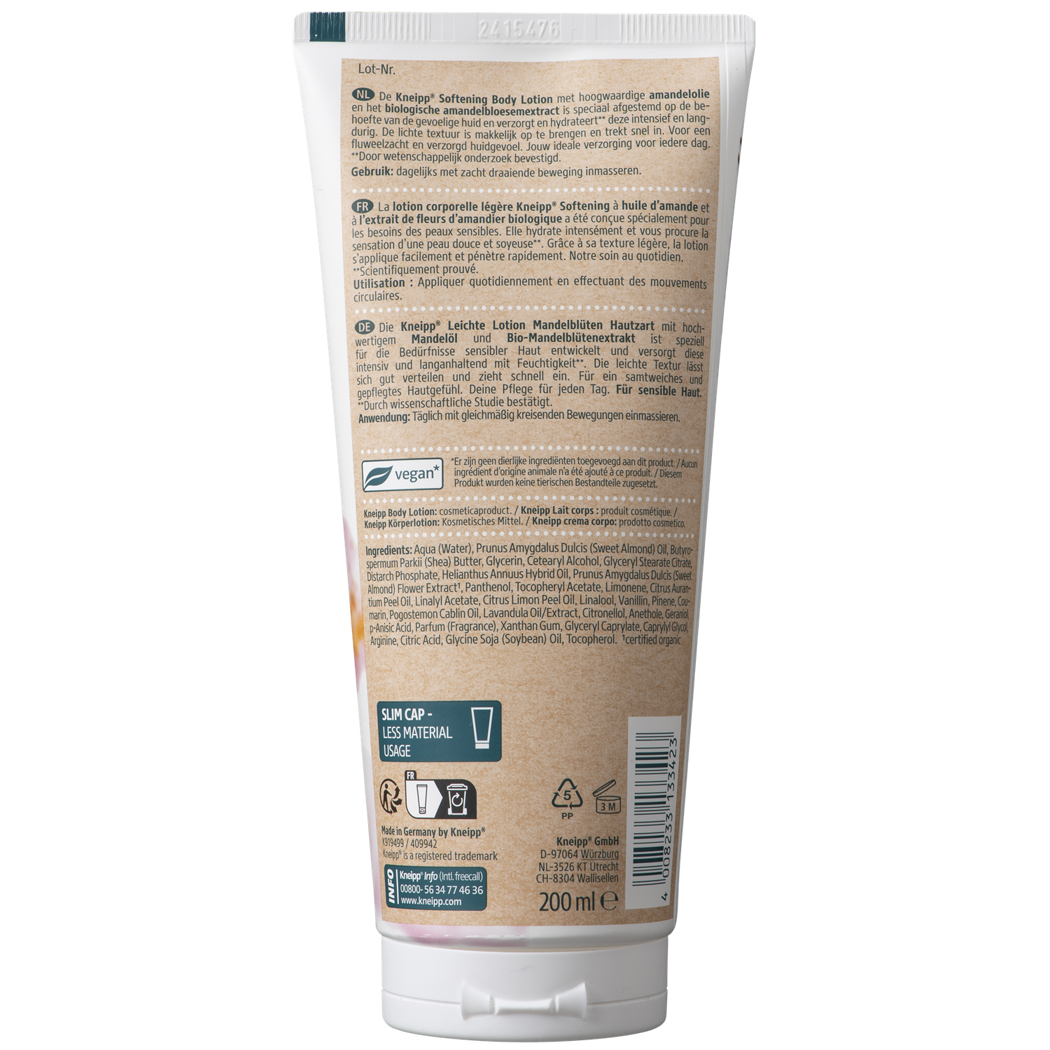 Kneipp Body lotion Softening Soft Skin 200.00 Milliliter