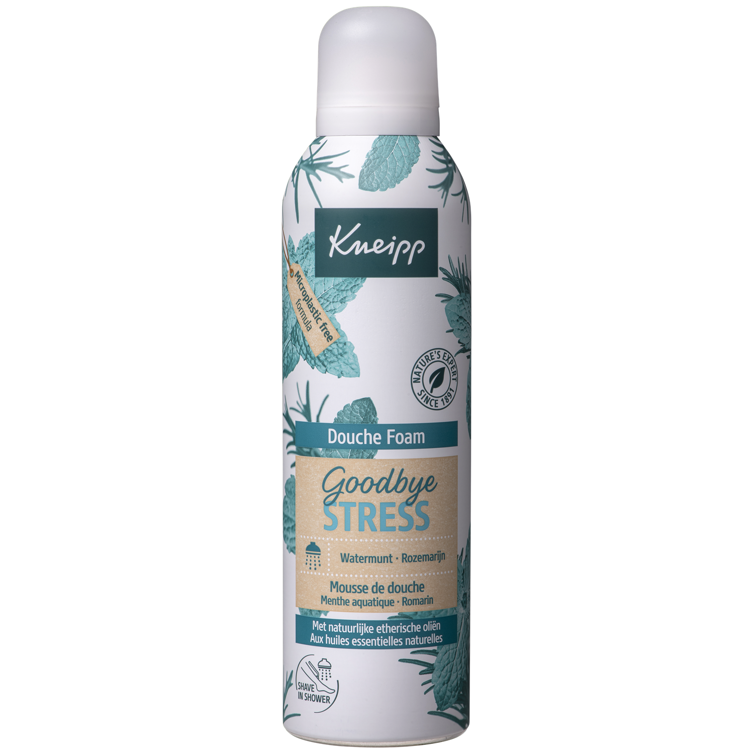 Kneipp Goodbye Stress douche foam, 200 ml, shown in product packaging