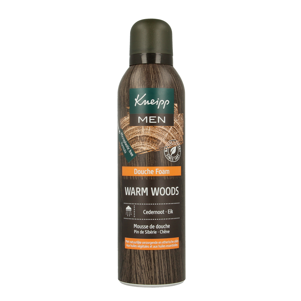 Kneipp Men warm woods douche foam cedernoot 200.00 Milliliter