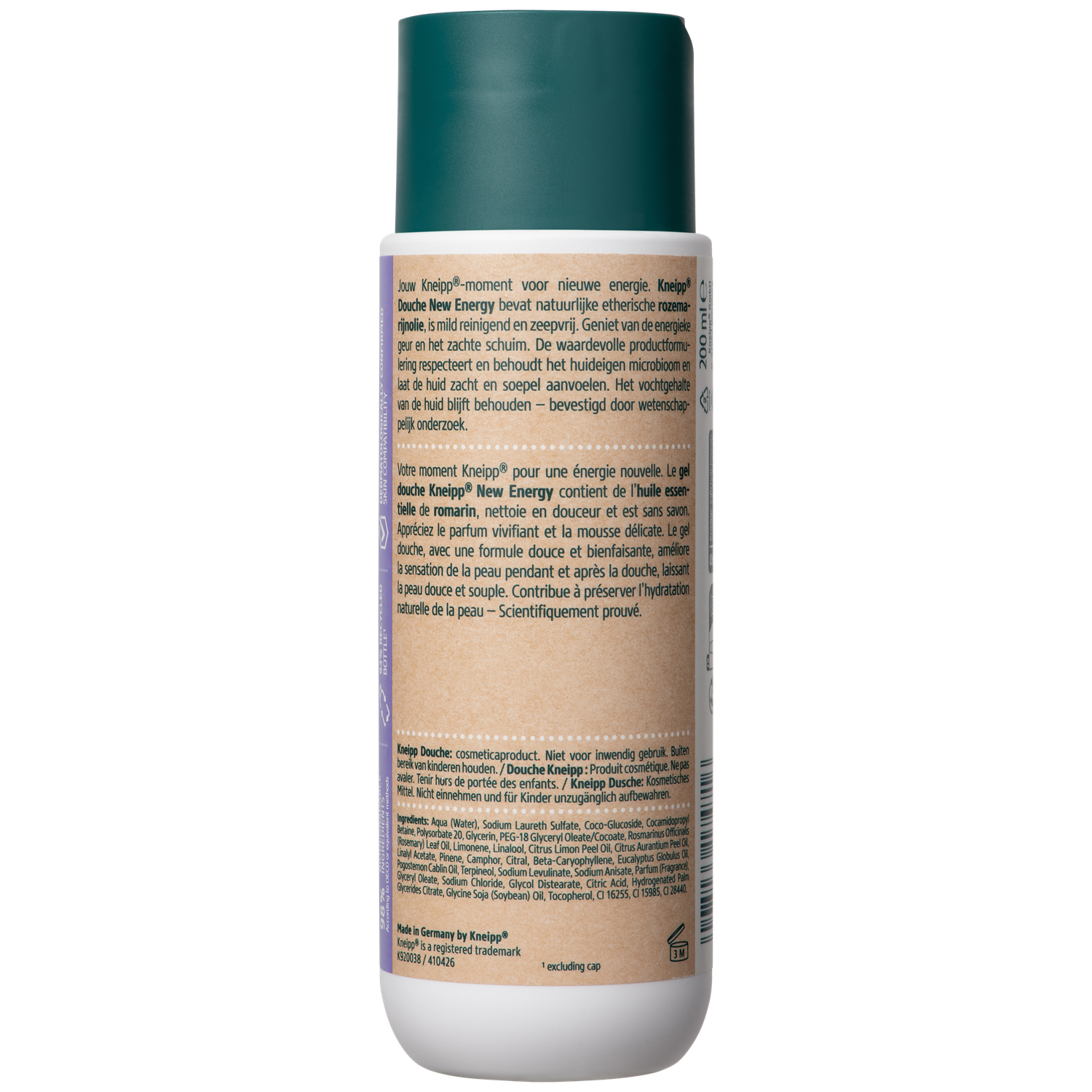Kneipp Douchegel New Energy 200.00 Milliliter