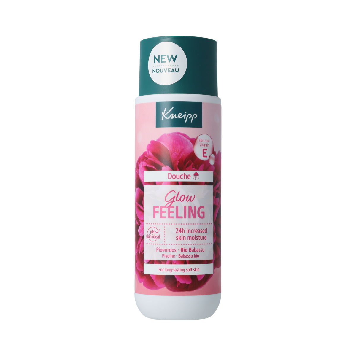 Kneipp Douchegel Glow Feeling 200 ml, verzorgende douchegel voor een frisse en stralende huid