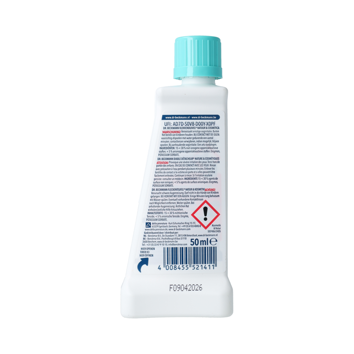 Dr.Beckmann Vlekkenduivel natuur & cosmetica 50.00 Milliliter